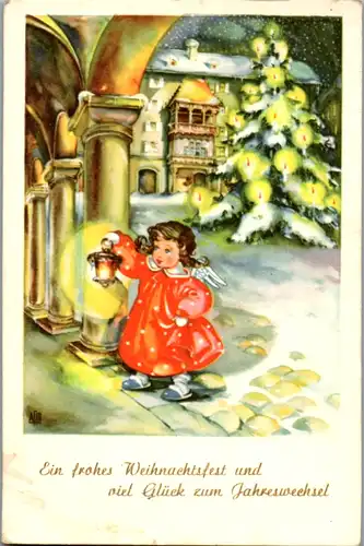 9458 -  - Ein frohes Weihnachtsfest und viel Glück zum Jahreswechsel , Goldenes Dachl , Innsbruck - gelaufen