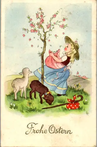 9459 -  - Frohe Ostern - gelaufen 1953