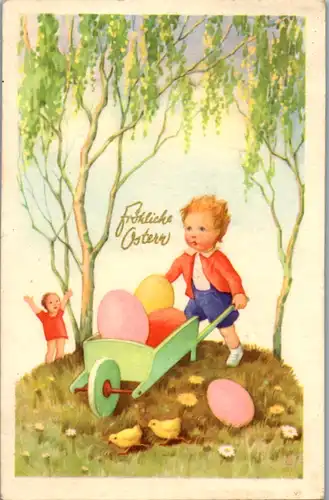 9483 -  - Frohe Ostern - gelaufen 1954