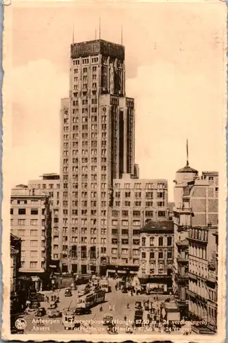9503 - Belgien - Antwerpen , Torengebouw , Anvers - gelaufen 1946