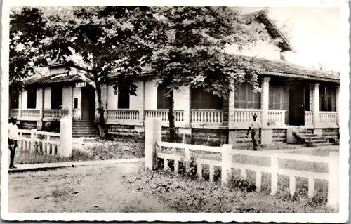 9510 - Gabun - Port Gentil , La Poste - gelaufen 1952