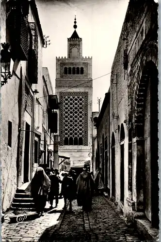 9521 - Tunesien - Tunis , Rue Sidi Ben Arous - nicht gelaufen