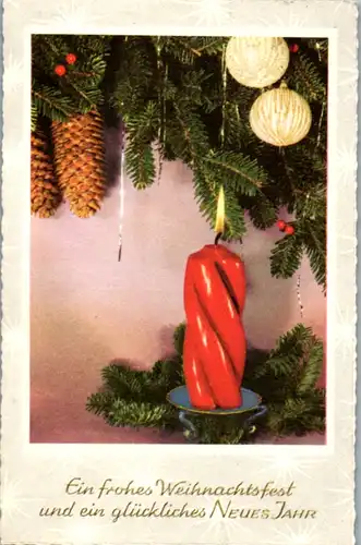 9542 -  - Ein frohes Weihnachtsfest und ein glückliches neues Jahr - gelaufen