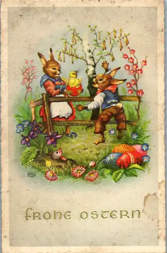 9561 -  - Frohe Ostern - gelaufen
