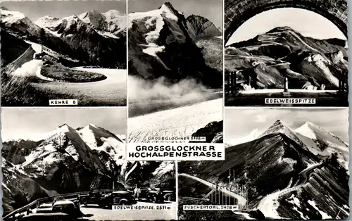 9568 - Kärnten - Heiligenblut , Großglockner Hochalpenstraße , Edelweißspitze , Fuschertörl , Mehrbildkarte - gelaufen