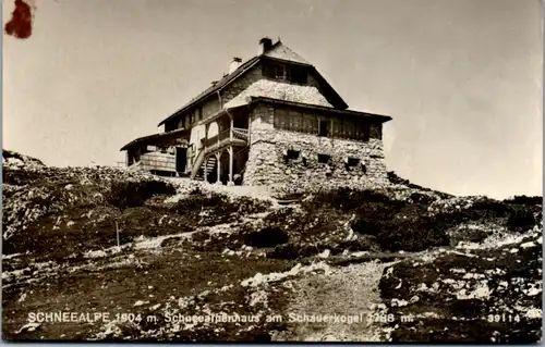 9572 - Niederösterreich - Schneealpe , Schneealpenhaus am Schauerkogel - nicht gelaufen 1952