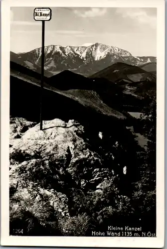 9580 - Niederösterreich - Kleine Kanzel , Hohe Wand - nicht gelaufen