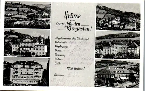 9581 - Oberösterreich - Bad Schallerbach , Linzerheim , Kurheim , Grüße - gelaufen 1955