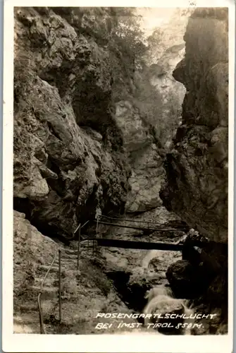 9590 - Tirol - Imst , Rosengartlschlucht , Brücke - gelaufen