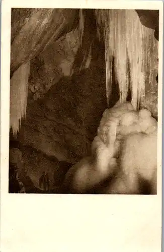 9595 - Salzburg - Eisriesen Unterwelt im Tennengebirge bei Werfen , Hymirhalle - nicht gelaufen 1922