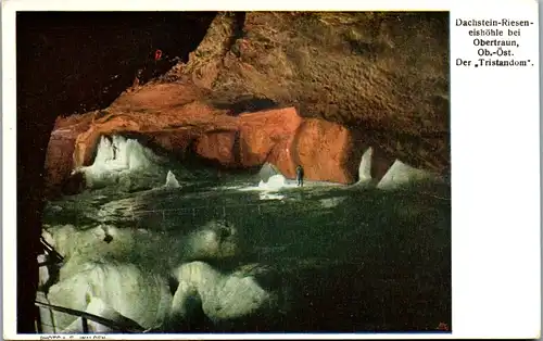 9618 - Salzburg - Höhlenkarte , Dachstein Rieseneishöhle bei Obertauern , Der Tristandom - nicht gelaufen