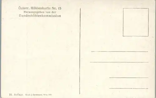 9618 - Salzburg - Höhlenkarte , Dachstein Rieseneishöhle bei Obertauern , Der Tristandom - nicht gelaufen