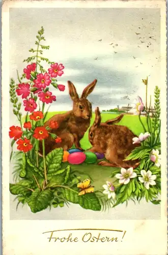 9622 -  - Frohe Ostern - gelaufen 1958