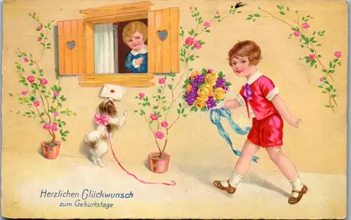 9644 -  - Herzlichen Glückwunsch zum Geburtstage - gelaufen 1939