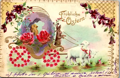 9655 -  - Fröhliche Ostern - gelaufen 1903