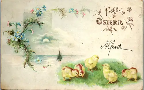 9656 -  - Fröhliche Ostern - gelaufen