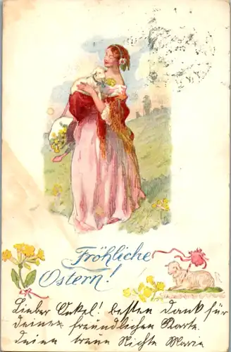 9660 -  - Fröhliche Ostern - gelaufen