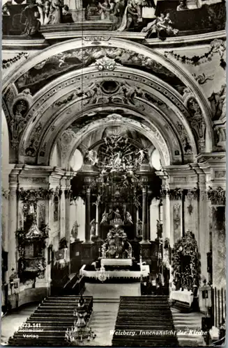 9683 - Steiermark - Weiz , Weizberg , Innenansicht der Kirche - gelaufen 1960