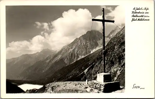 9700 - Tirol - St. Jakob im Defereggen , Heldenkreuz am Stallersattel , Blick Antholzersee - nicht gelaufen