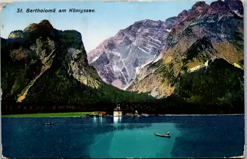 9718 - Deutschland - St. Bartholomä am Königssee - gelaufen 1922