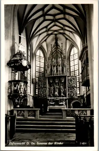 9724 - Oberösterreich - Kefermarkt , Inneres der Kirche - nicht gelaufen