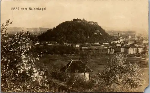 9726 - Steiermark - Graz vom Rainerkogel - gelaufen 1923