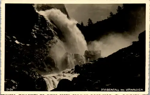 9746 - Tirol - Umhausen , Stuibenfall , Niederthal , Wasserfall - nicht gelaufen