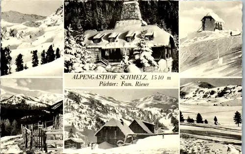 9772 - Steiermark - Judenburg , Alpengasthof Schmelz , Fam. Rieser - gelaufen 1965