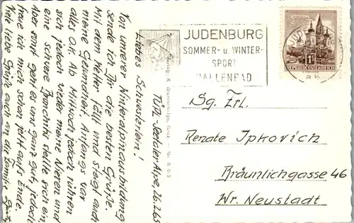 9772 - Steiermark - Judenburg , Alpengasthof Schmelz , Fam. Rieser - gelaufen 1965