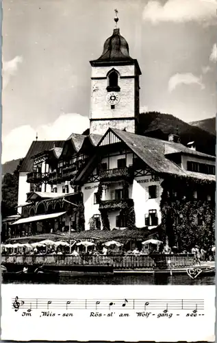 9773 - Oberösterreich - St. Wolfgang , Weißes Rössl am Wolfgangsee - gelaufen 1957