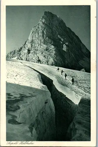 9779 - Oberösterreich - Dachstein , Gletscherspalte am Gosaugletscher , Gletscher , Leopold Halbhuber - nicht gelaufen 1922