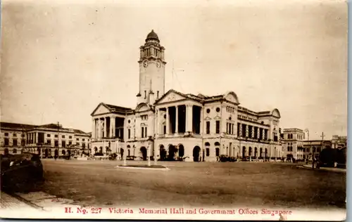 9787 - Singapur - Victoria Memorial Hall and Government Offices - gelaufen 1922