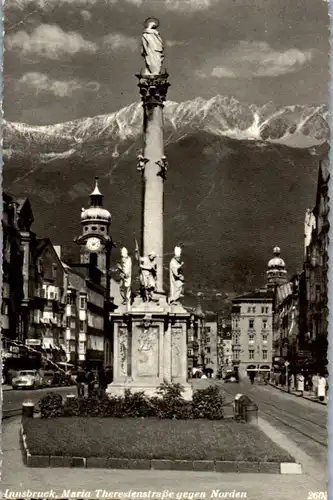 9827 - Tirol - Innsbruck , Maria Theresien Straße gegen Norden - gelaufen 1965