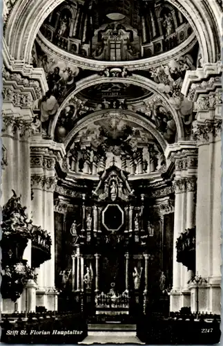 9840 - Oberösterreich - St. Florian , Stift , Hauptaltar - nicht gelaufen
