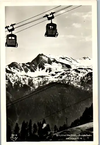 9848 - Salzburg - Badgastein , Stubnerkogel Gondelbahn , Gondel , Seilbahn - gelaufen 1951