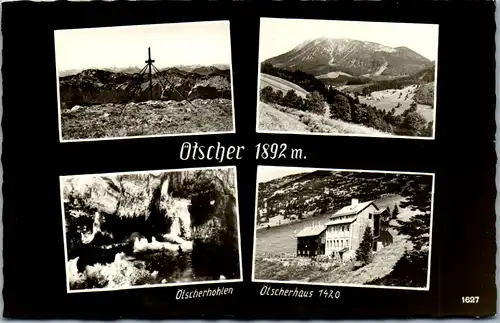 9850 - Niederösterreich - Ötscher , Ötscherhöhlen , Ötscherhaus , Mehrbildkarte - gelaufen 1970