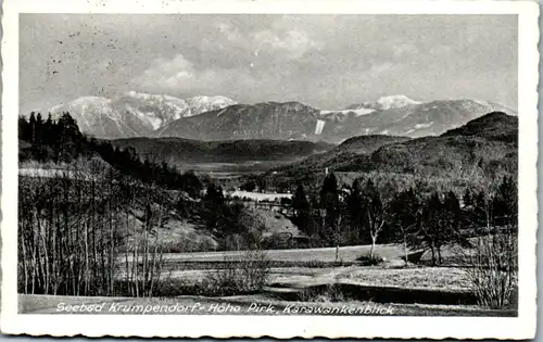 9888 - Kärnten - Krumpendorf , Seebad , Hohe Pirk , Karawankenblick - gelaufen 1930