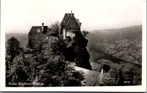 9897 - Niederösterreich - Aggstein , Ruine Aggstein , Wachau - nicht gelaufen