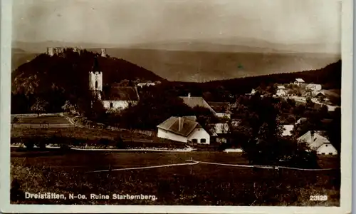 9898 - Niederösterreich - Dreistätten , Ruine Starhemberg - gelaufen 1931