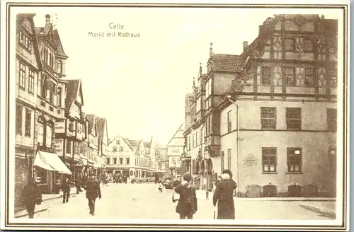9925 - Deutschland - Celle , Markt mit Rathaus - nicht gelaufen