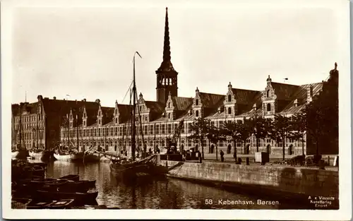 9949 - Dänemark - Kopenhagen , Kobenhavn , Borsen , Schiff - nicht gelaufen