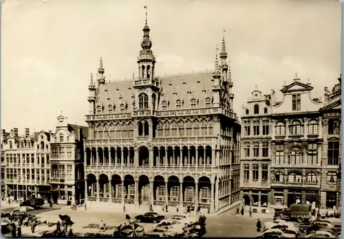 9957 - Belgien - Brüssel , Bruxelles , Grand Place Maison du Roi - gelaufen 1958