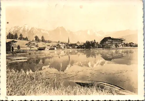 9963 - Tirol - Seefeld , Wildsee , Wetterstein - gelaufen 1950