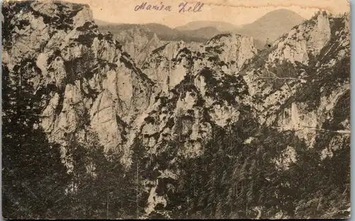 9980 - Niederösterreich - Mariazellerbahn in den Zinken - gelaufen 1910