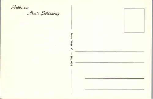 9988 - Steiermark - Pöllauberg , Maria Pöllauberg - nicht gelaufen