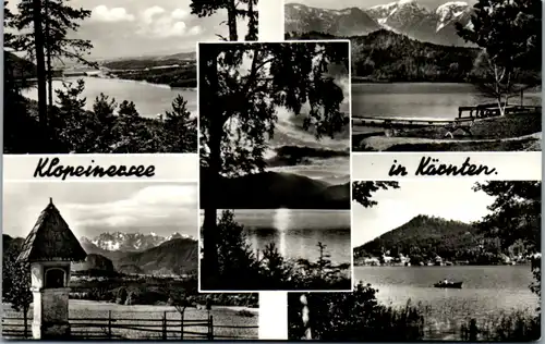 9995 - Kärnten - Klopeinersee , Mehrbildkarte - gelaufen 1961