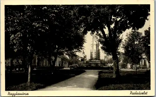 10000 - Ungarn - Nagykanizsa , Parkreszlet - gelaufen 1913