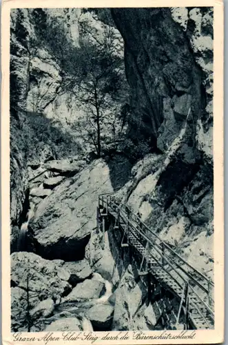 10011 - Steiermark - Bärenschützklamm , Grazer Alpen Club Steig - nicht gelaufen 1920/21