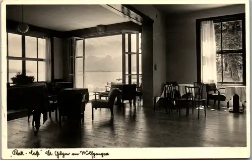 10015 - Salzburg - St. Gilgen am Wolfgangsee , Park Cafe - gelaufen 1950