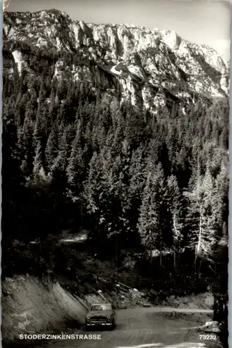 10027 - Steiermark - Gröbming , Stoderzinken Straße , Auto - gelaufen 1964